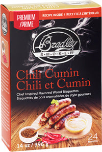 Chili Cummin Bisquettes für Bradley Smoker